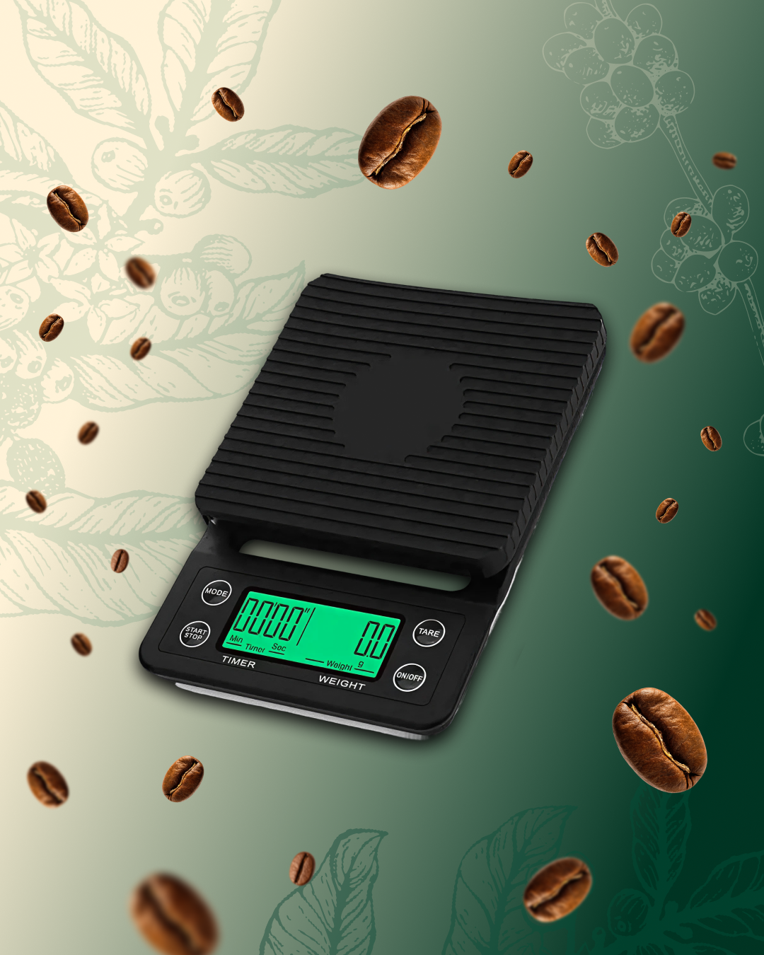 Balança de precisão digital com timer inteligente