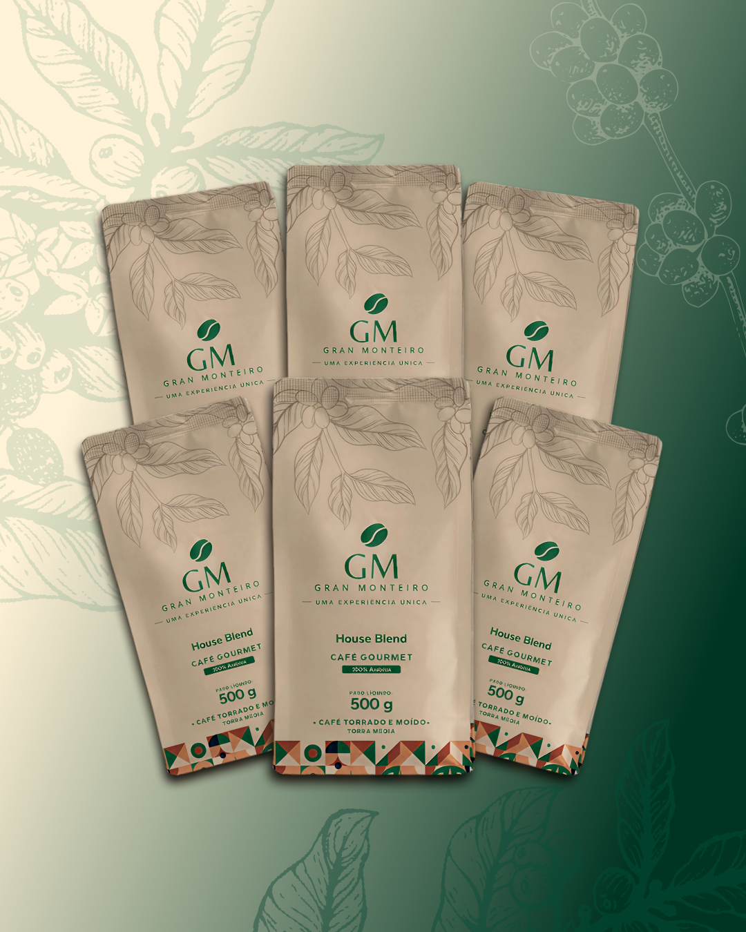 Kit 6 House Blend Gourmet 500g moído