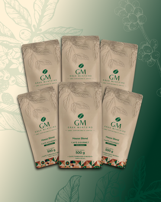 Kit 6 House Blend Gourmet 500g moído