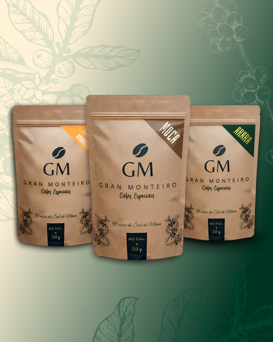 Kit 3 Origens - Moca + Catuaí Amarelo + Arara 250g