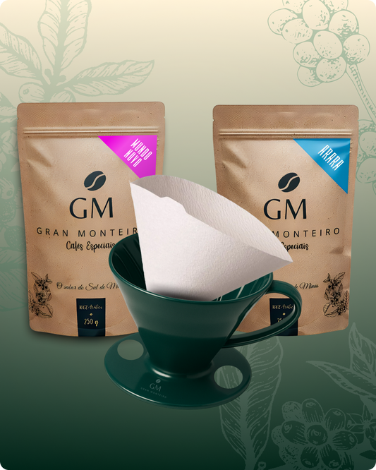 Kit V60 - 2 Origens 250g + 1 V60 Personalizado + 40 filtros de papel 02