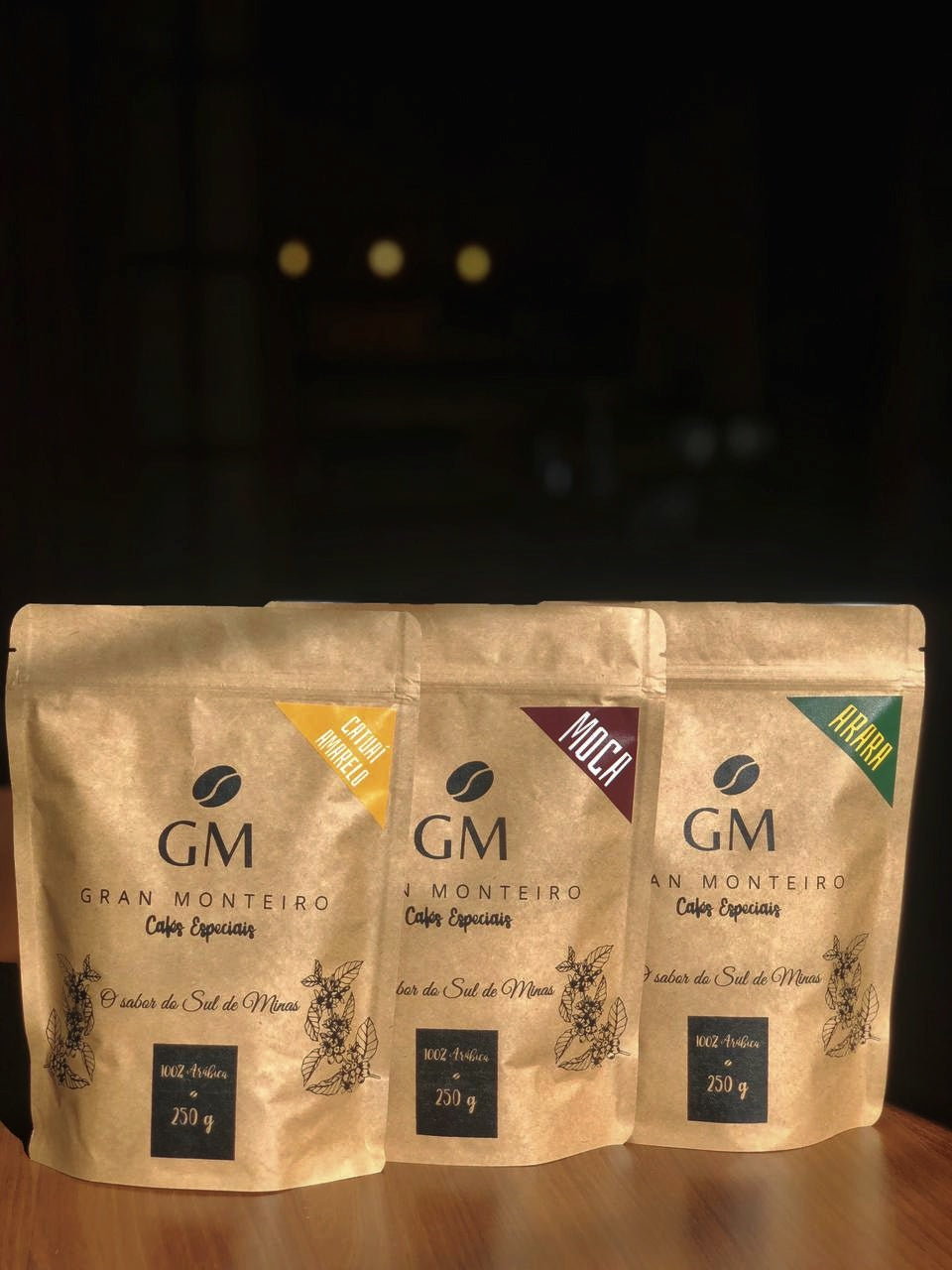 Kit 3 Origens - Moca + Catuaí Amarelo + Arara 250g